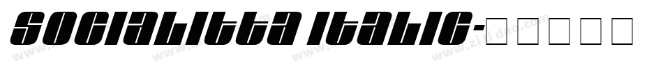 Socialitta Italic字体转换